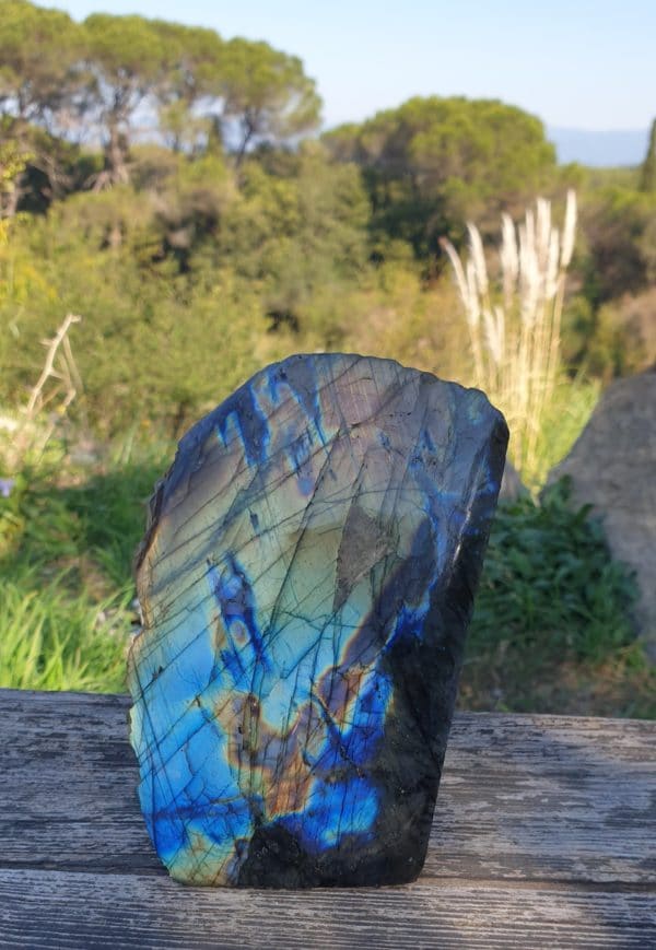 bloc labradorite 1 face polie numero4