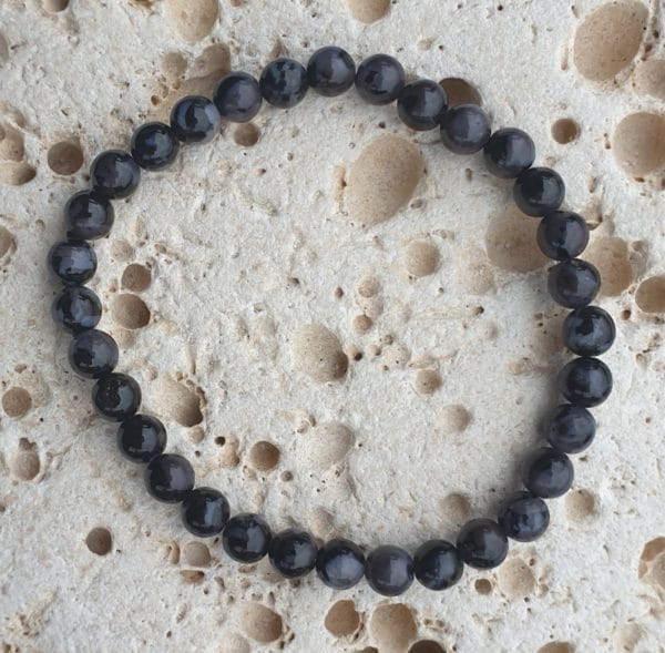 bracelet boule 6mm gabbro