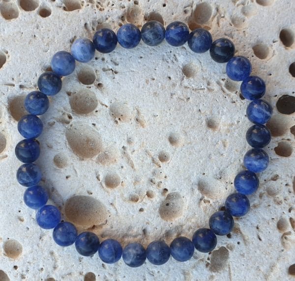 bracelet boule 6mm sodalite