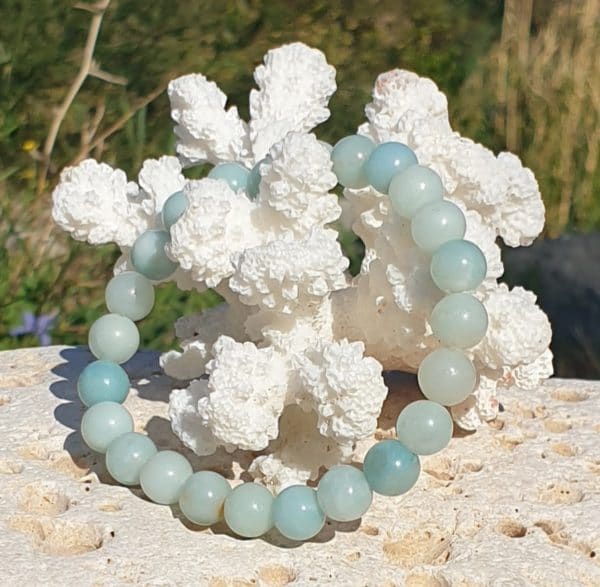 bracelet boule 8mm amazonite de chine