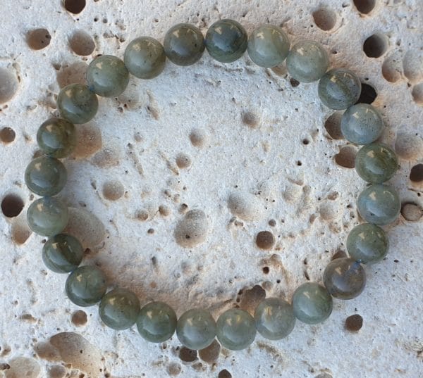 bracelet boule 8mm labradorite