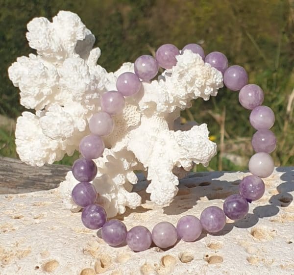 bracelet boule 8mm lepidolite