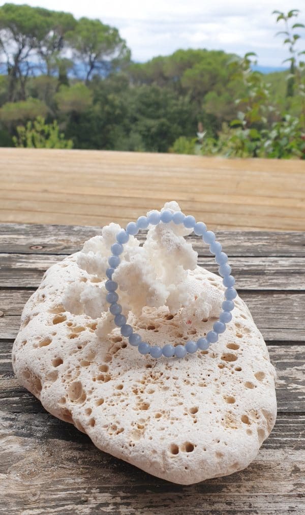 bracelet boule angelite 6 mm