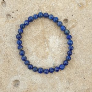 bracelet boule 6mm lapis lazuli