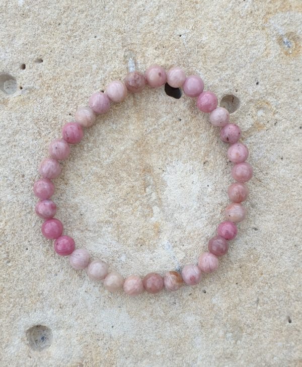 bracelet boule 6mm rhodonite australie