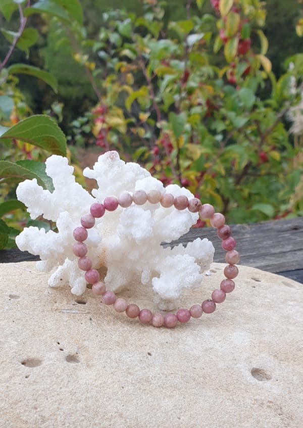 bracelet boule 6mm rhodonite australie