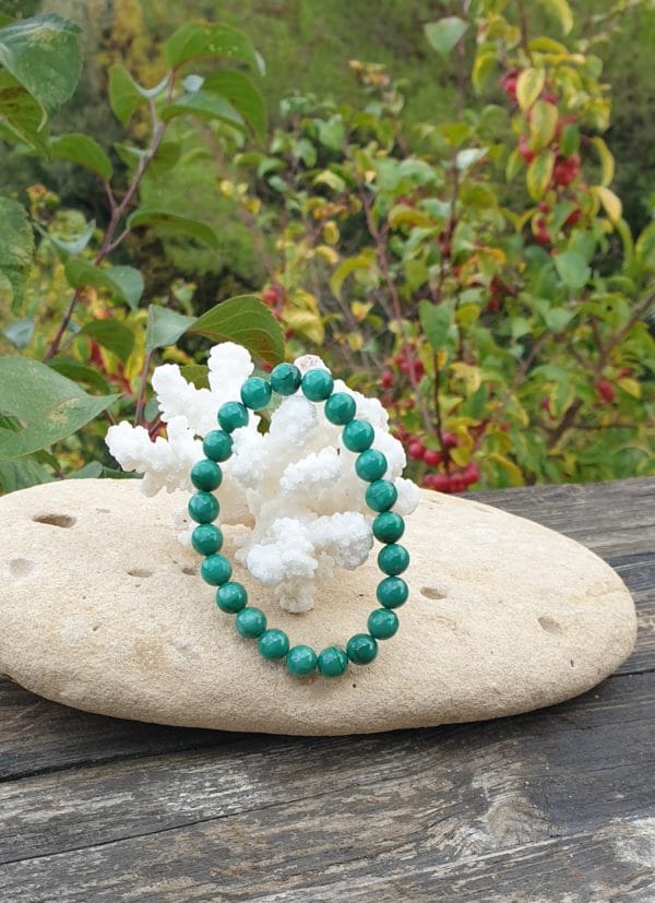 bracelet boule 8mm malachite