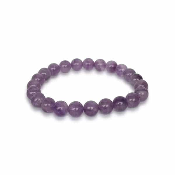 bracelet 8mm amethyste bresil