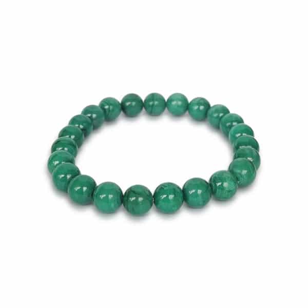 bracelet 8mm malachite claire