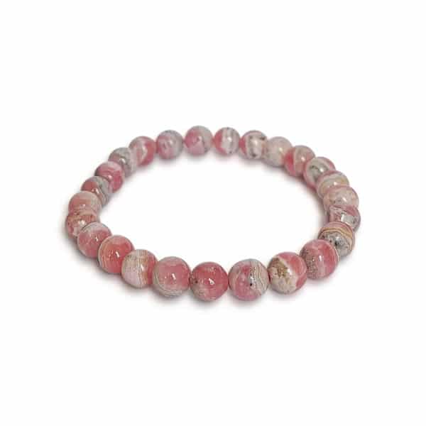 bracelet 8mm rhodochrosite argentine