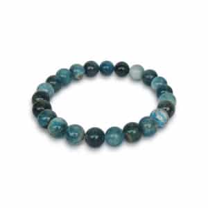 bracelet 8mm apatite bleue ab