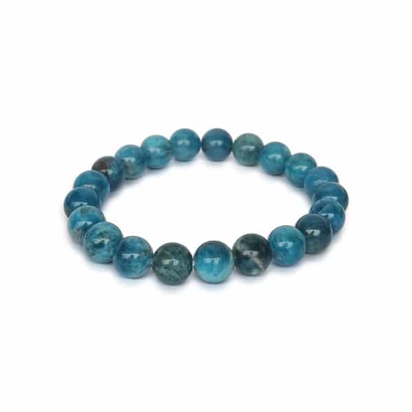 bracelet 8mm apatite bleue a+