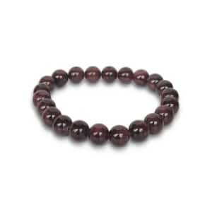 bracelet 8mm grenat almandin