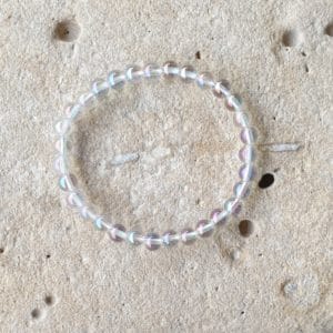 bracelet boule 6mm aqua angel