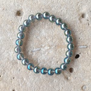 bracelet boule 8mm aqua aura